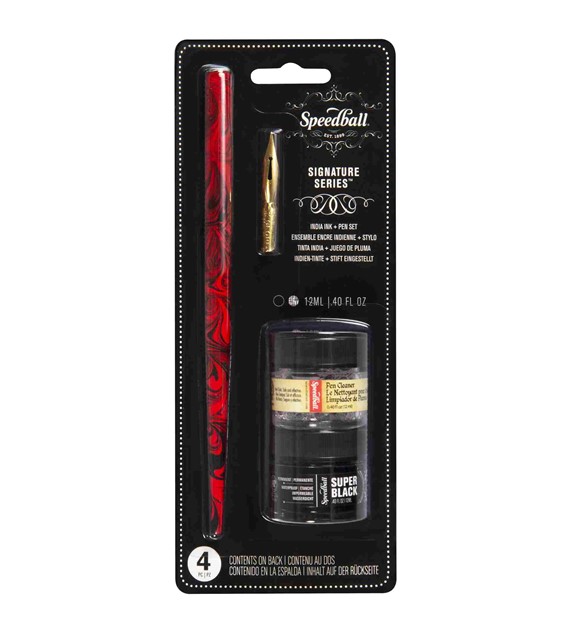 Zestaw do kaligrafii Sign Super Black&pen cleaner