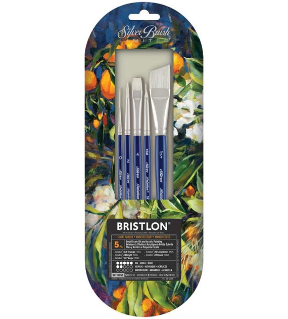 Bristlon Small Scale Oil&Acrylic 5pc Set  -kpl.p.