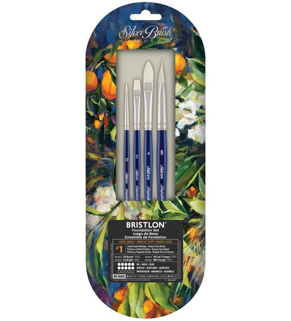 Bristlon Oil&Acrylic 4pc Foundation Set  -kpl.p.