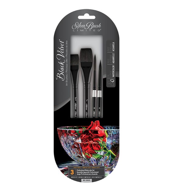 Black Velvet 4 Pc BEST W/C Set -kpl.p.