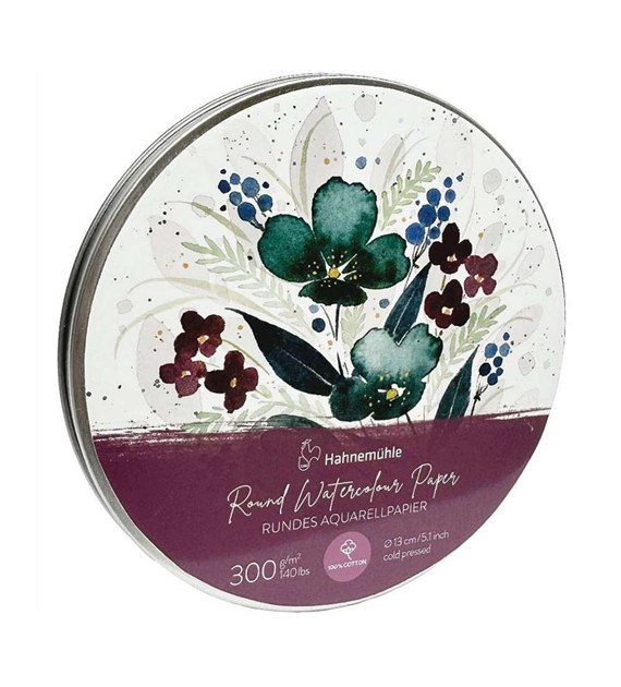 Round Watercolour Paper in Metal Bo Expression 300