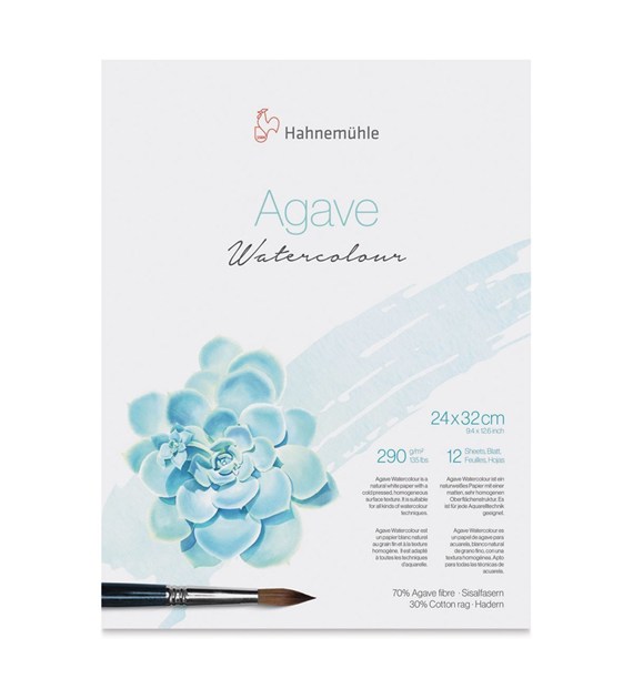 Agave Watercolour - Natural Line 290gsm 30x40cm 12