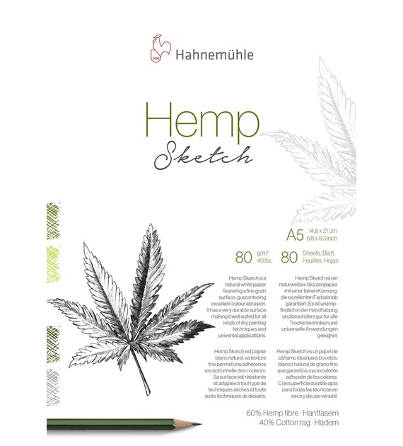 Hemp Sketch - Natural Line 80gsm A5 80k