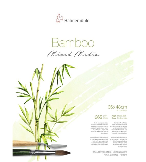 MixedMediaBlock  Bamboo  265gsm 36x48cm 25k
