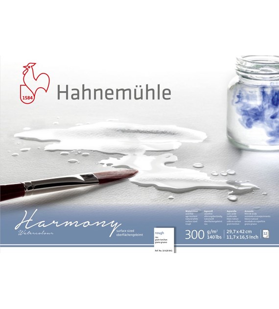 Harmony Watercolour 300g RGH A3 4-side glued 12a