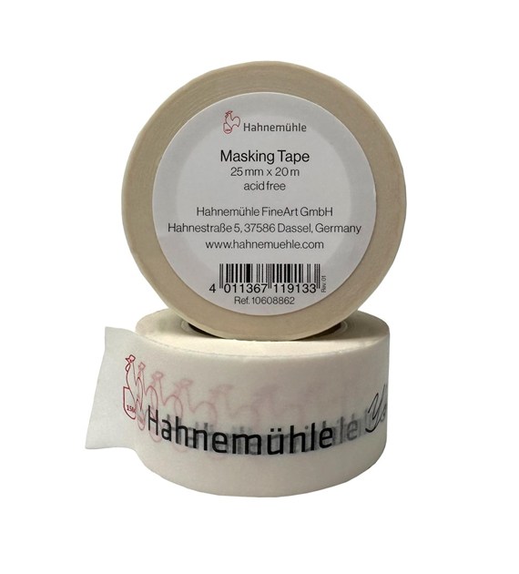 Hahnemule masking tape 25mmx20m white