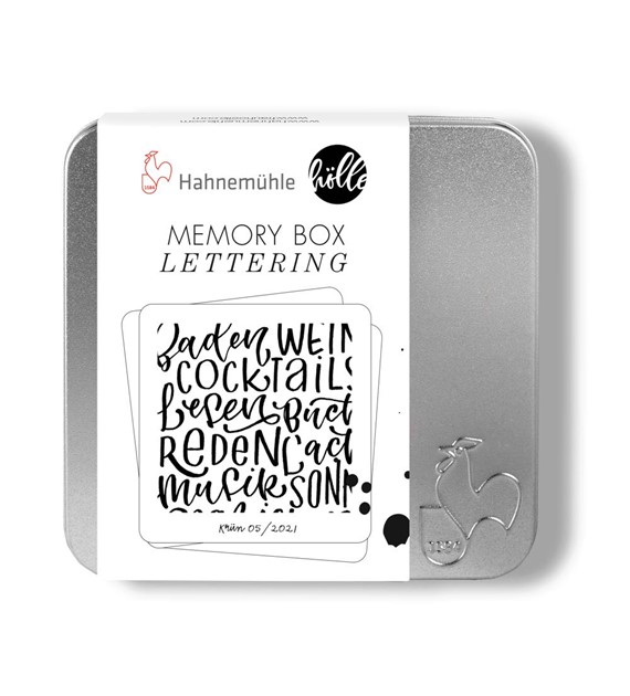 Memory box lettering 250g 90x90mm 50 ark.