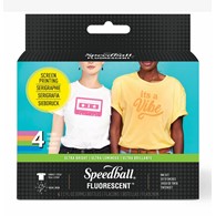 SB Screen Printing Fabric Fluo Ink Set 4x59ml