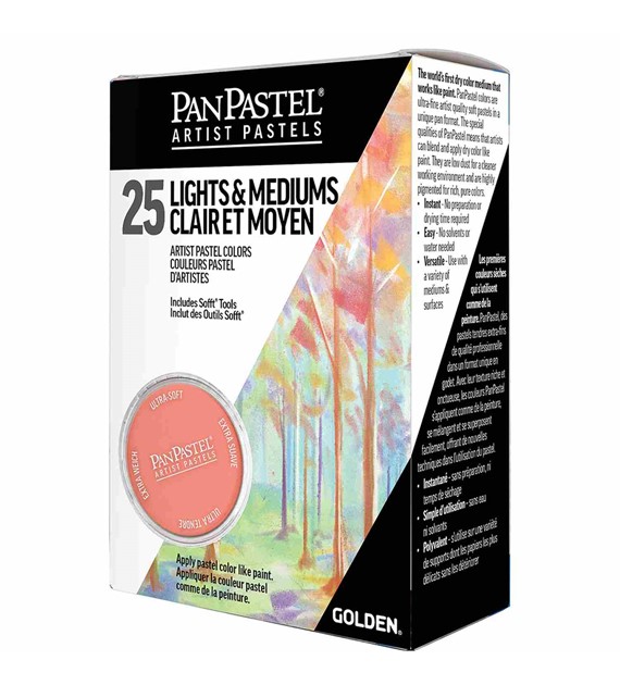 PanPastel Zestaw 25 LIGHT&MEDIUM (jasne i pośredn)