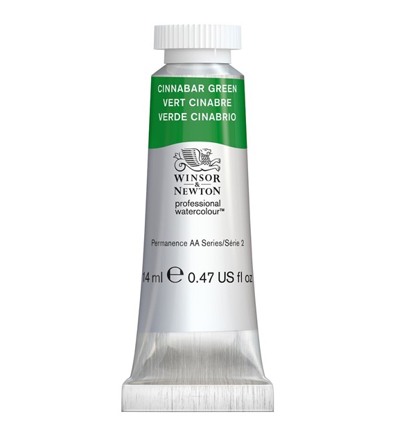 AWC 14ML CINNABAR GREEN -Farba akwarelowa w tubie