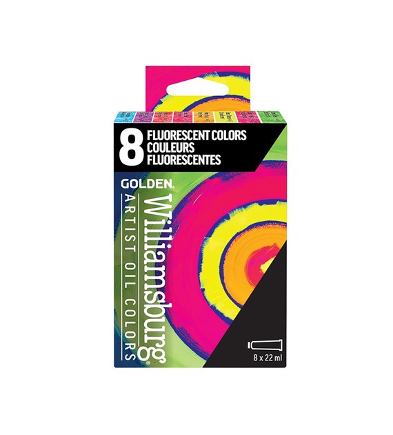 WB Fluorescent Colors Set 8x22ml -komplet
