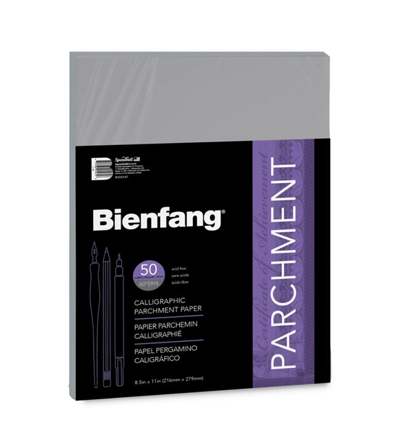 SB Bienfang Calligraphy Parchm.Gunmetal 50 89g