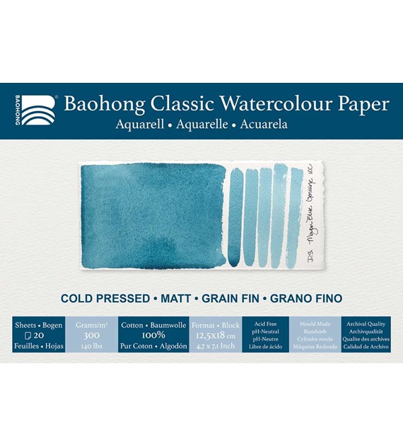 Baohong - Classic Block Cold Pressed 125x180 -blok