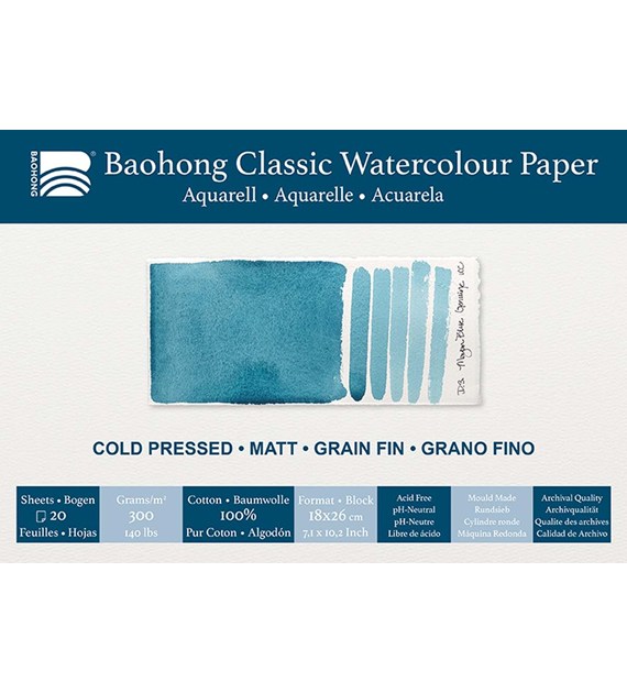 Baohong - Classic Block Cold Pressed 180x260 -blok