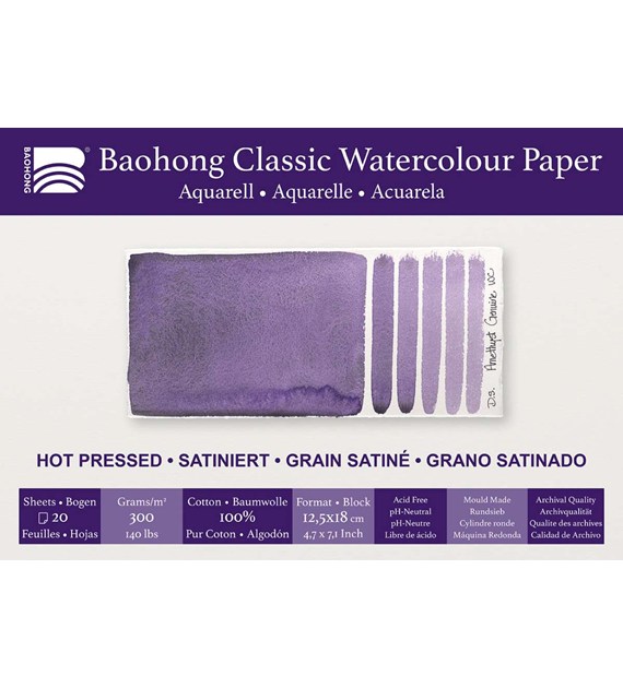 Baohong - Classic Block Hot Pressed 125x180 -blok