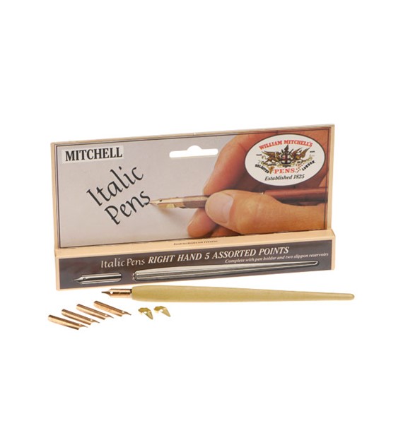 Pens MITCHEL 5 ASST ITAL/HOLD -Piórko kreślarskie