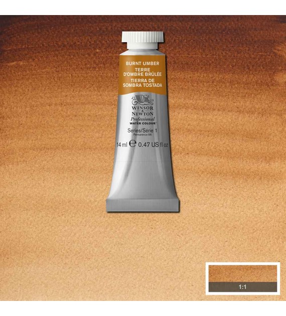 AWC 14ML BURNT UMBER -Farba akwarelowa w tubie