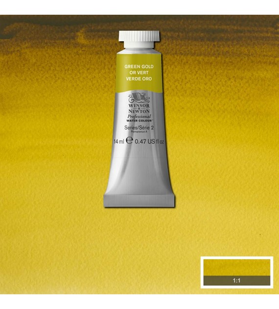 AWC 14ML GREEN GOLD -Farba akwarelowa w tubie