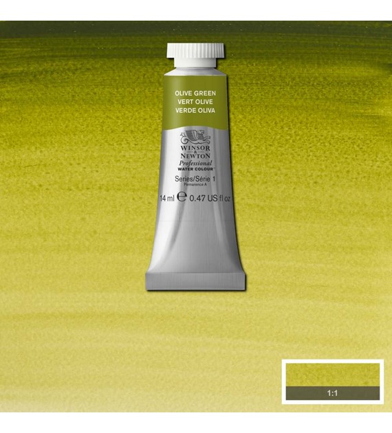 AWC 14ML OLIVE GREEN -Farba akwarelowa w tubie