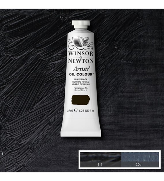 AOC 37ml LAMP BLACK -Farba olejna