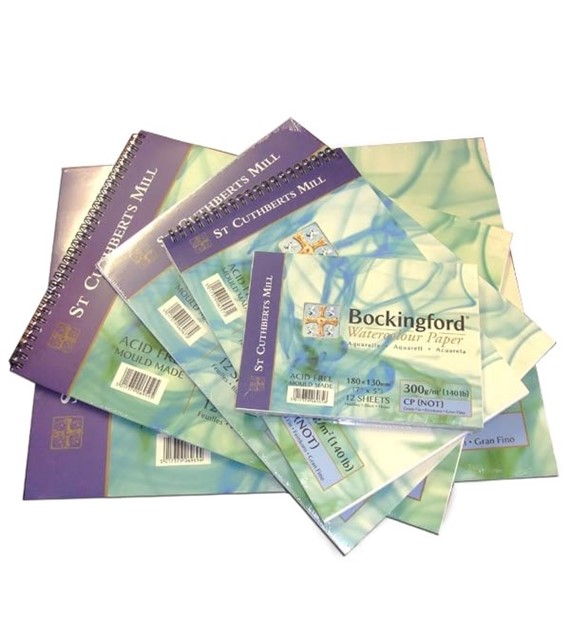 Bockingford CP 300g 310x230mm 12 ark -blok spirala