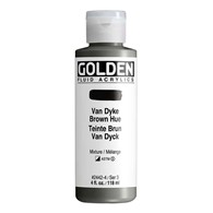 Golden Fl. Hist. Van Dyke Brown Hue 118ml -farba