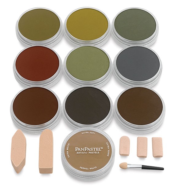 PanPastel Zestaw 10 super ciemnych odcieni ciepły.