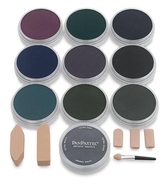 PanPastel Zestaw 10 super ciemnych odcieni zimnych
