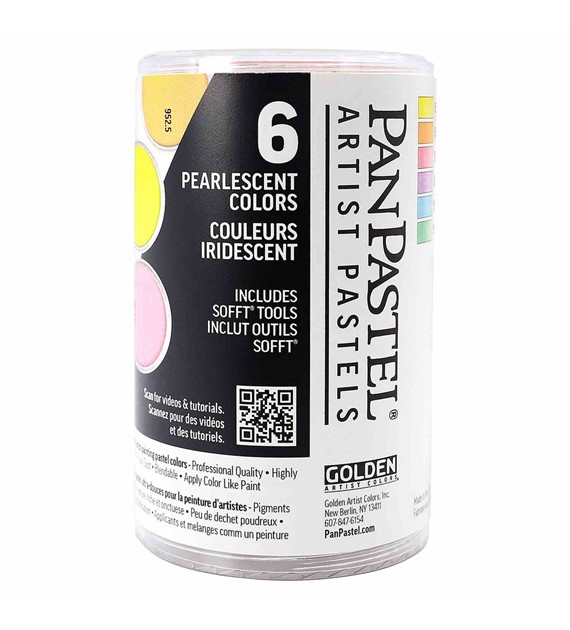 PanPastel Zestaw 6 perłowych kolorów -pełna gama