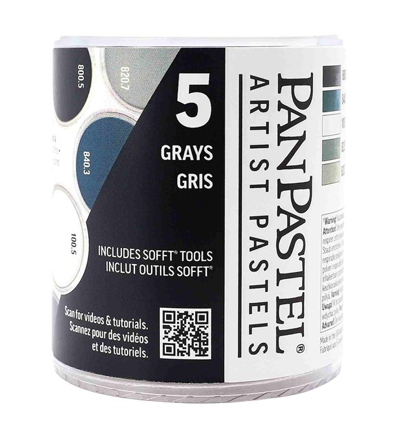 PanPastel Zestaw 5 - szarości GREYS