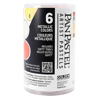 PanPastel Zestaw 6 kolorów metalicznych-pełna gama