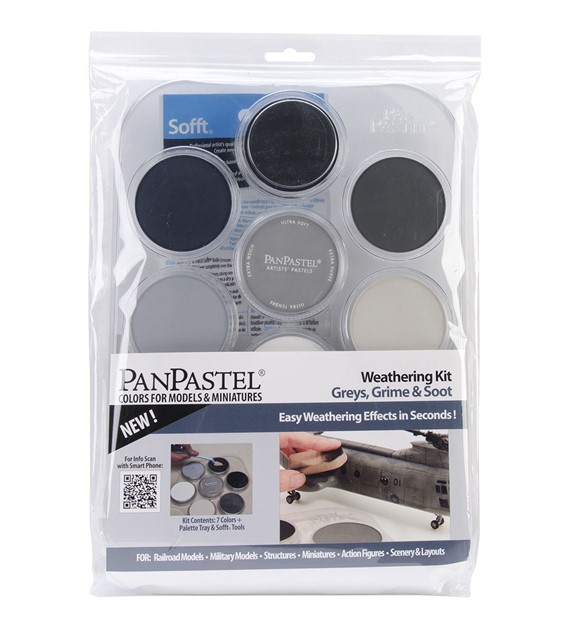 PanPastel Zestaw 7 Weathering Colors - Gr,Gri&Soot