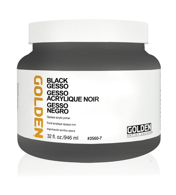Golden Black Gesso 946ml -grunt