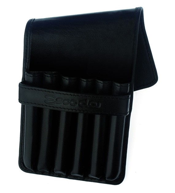 E 8780 BLACK LEATHER CASE - piórnik na pędzle