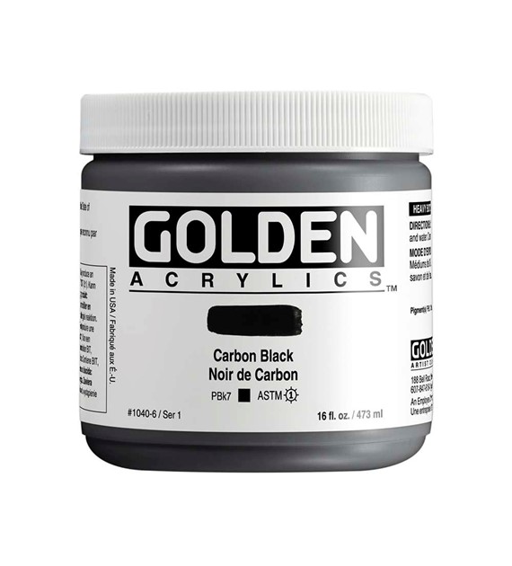 Golden HB Carbon Black 473ml -farba