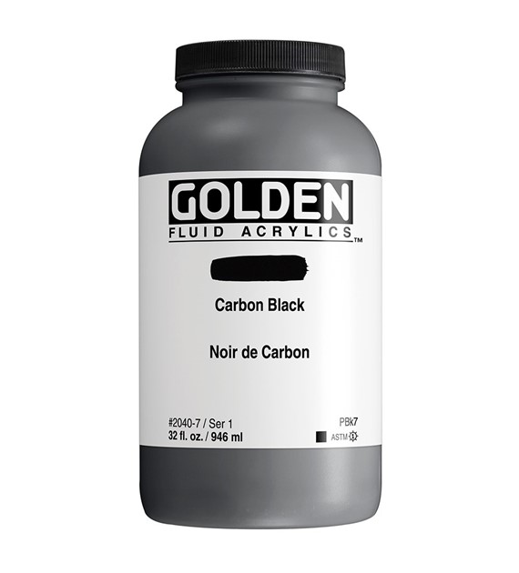 Golden Fl. Carbon Black 946ml -farba