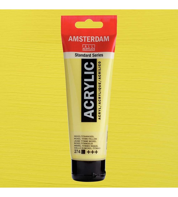 Amsterdam Acrylic 120 ML.NICKEL TIT.YLW