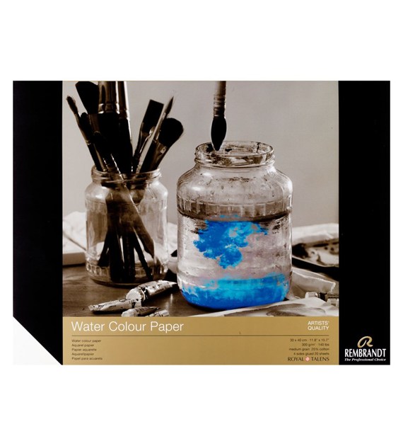 Rembrandt WC Paper 25% cot CP 30x40 300g 20a -blok
