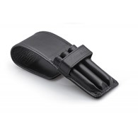 E 8781 BLACK LEATHER CASE - piórnik na 3 pędzle