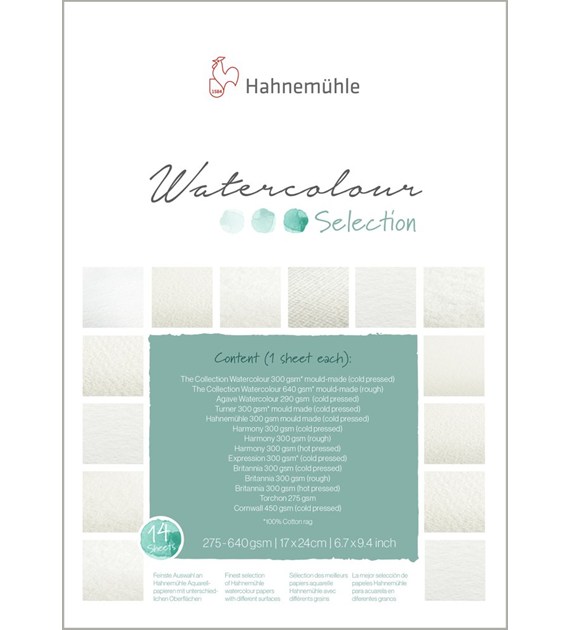 Aquarell Selection Pad 17 x 24cm 14 k