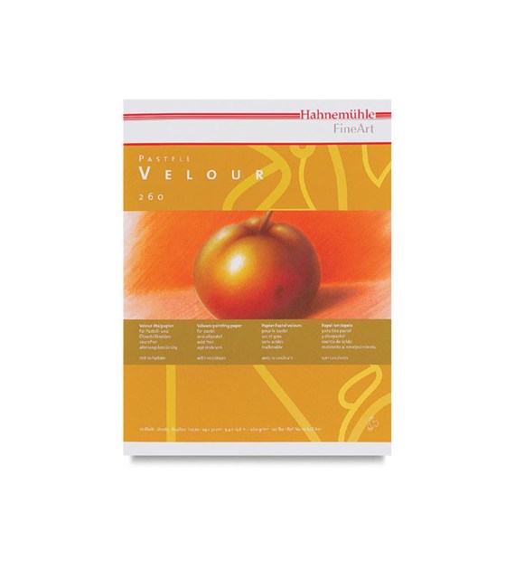 Pastel paper Velour Pad white 260gsm 30x40cm 10k