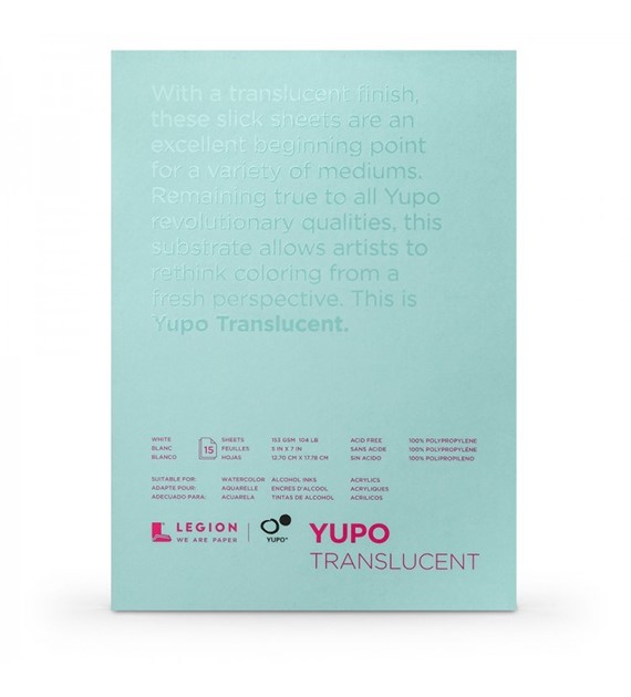 Yupo blok 12x17 153g Transparent