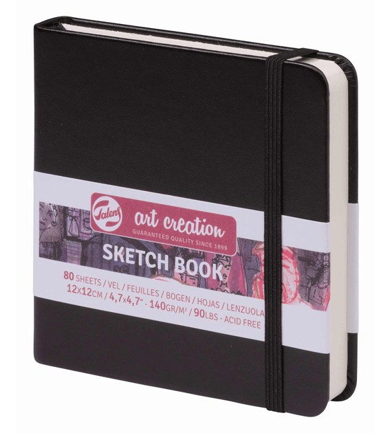 AC Szkicownik BLACK 12x12 140g.