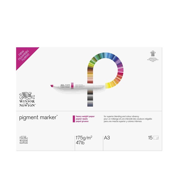 W&N PIGMENT MARKER PAD 175G A3 15P
