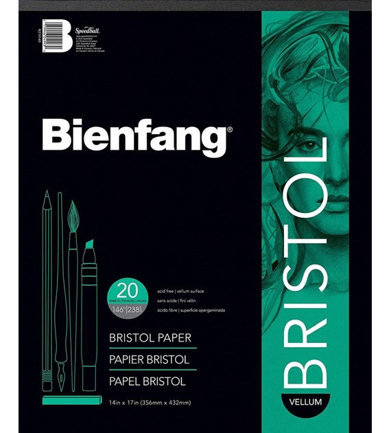 Bienfang 527 Bristol Paper Pad Velum 35,6x43cm 20