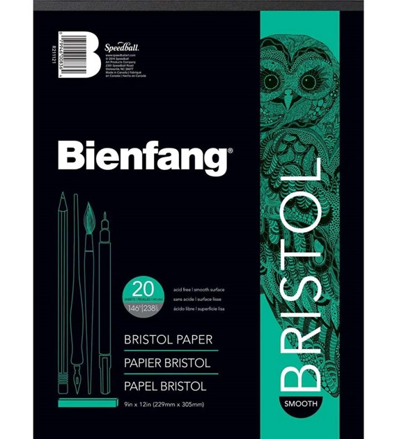 Bienfang 528 Bristol Paper Pad Smooth 23x30,5cm 20