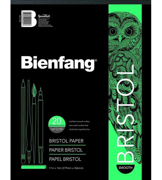 Bienfang 528 Bristol Paper Pad Smooth 28x35,6cm 20