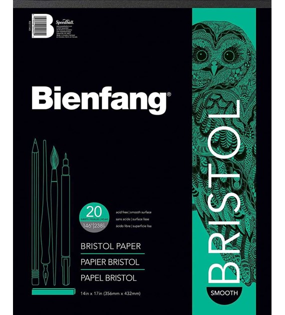 Bienfang 528 Bristol Paper Pad Smooth 35,6x43cm 20