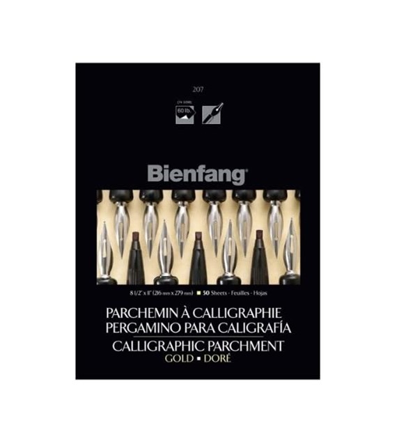 SB Bienfang #207 Calligraphy Parchm.Gold A4 50 74g