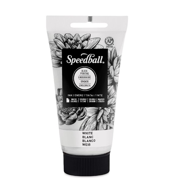 SB Water Soluble Block Ink White 75ml -farba graf.